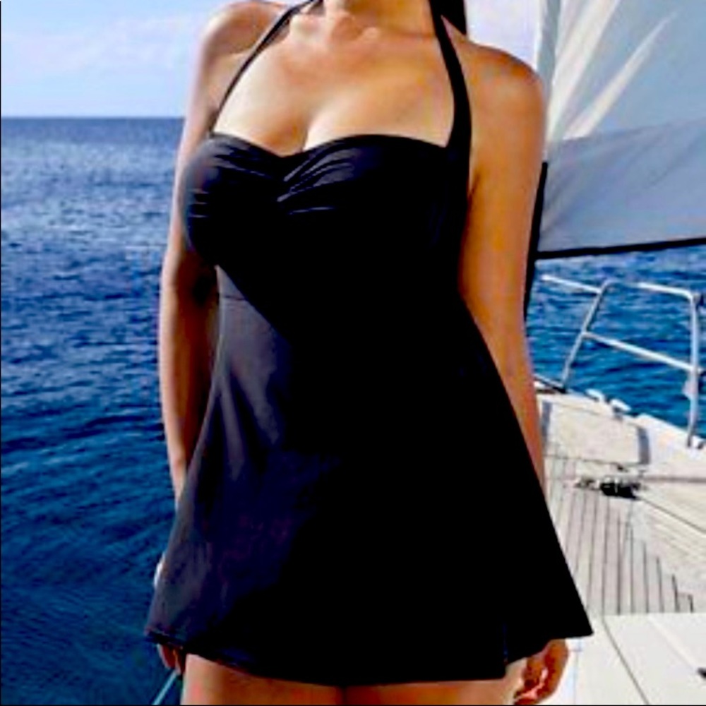 Swimsuits for all Tropiculture black swimsuit NWOT